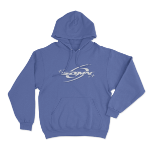 SDMN Y2K Logo Unisex Hoodie Blue